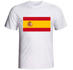 Camiseta Bandeira Espanha Países Europa