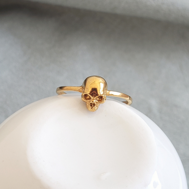 Anillo de discount calavera de oro