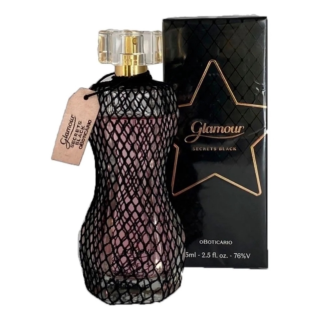 Glamour Secrets Black Desodorante Colônia 75ml O Boticário