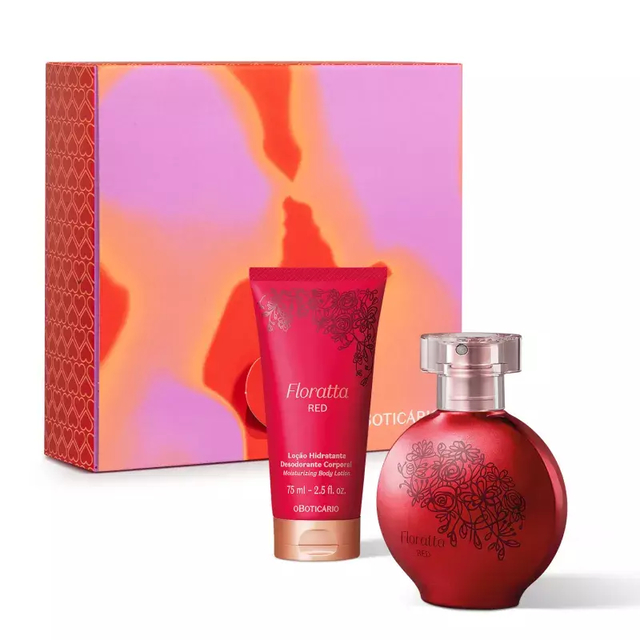 Christmas Gift Kit Floratta Red (2 Items) - o Boticario