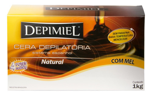 CERA DEPILATORIA NATURAL COM MEL DEPIMIEL 1kg