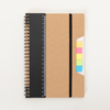 Caderno de anotações capa em papel kraft com elástico personalizado