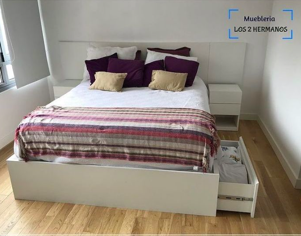 Cama con cajones 1 40x2 muebleria los 2 hermanos