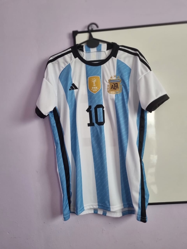 Camiseta argentina afa titular lionel leo messi 2023