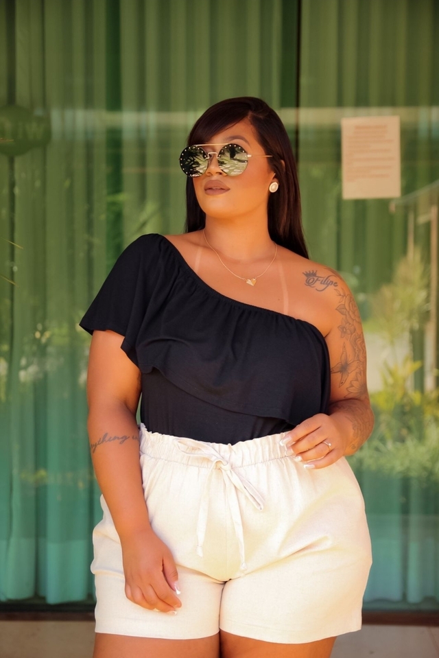 Blusa ciganinha com colete store jeans