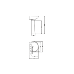 LAVATORIO Y COLUMNA FERRUM ANDINA - comprar online