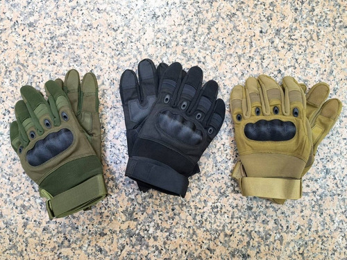 Guantes Tacticos Airsoft Full Dedos Airsoft Paintball Negros