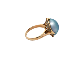 Natural color pearl ring - Joyería Alvear