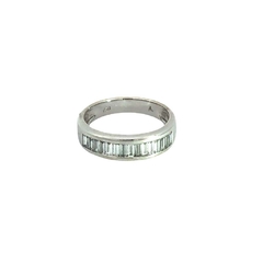 Anillo Sin Fin Platino 950 Y 1.20 Ct Brillantes Certificado