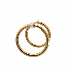 18 Kt Gold Hoop Earrings - Joyería Alvear