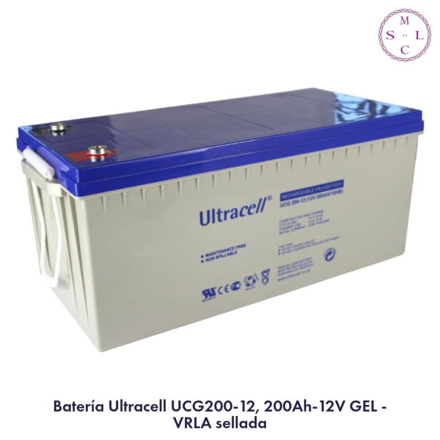 Batería Ultracell 200ah 12v Gel Comprar En Mcsol 1769