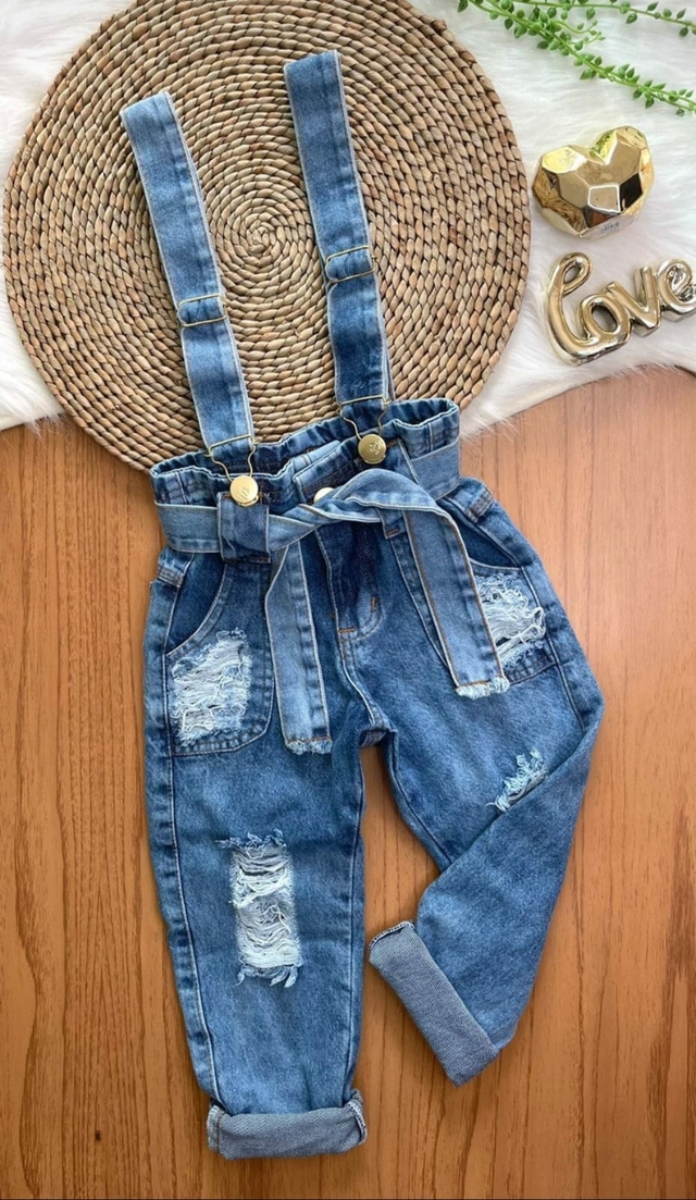 Salopete calça jeans cheap