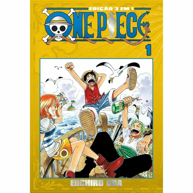 One Piece Mangá Volume 1 - Nova Encadernação Clássica, Capa Mole