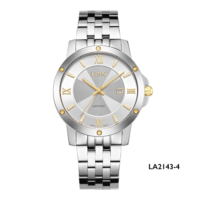 Reloj hombre LA2143-1 dorado con tablero negro