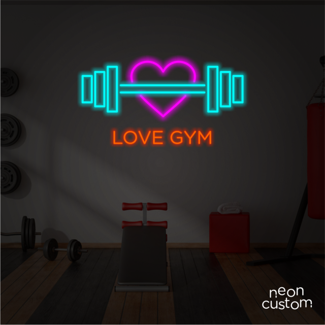 Neon Led Love Gym - Iluminação Neon LED - NeonCustom