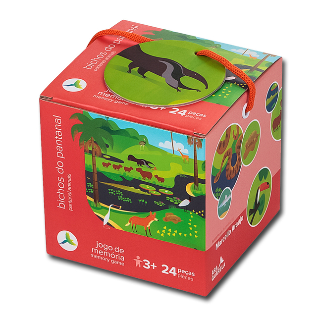 Jogo da Memória Bichos do Pantanal Araquarela - Casa do Brinquedo® Melhores  Preços e Entrega Rápida