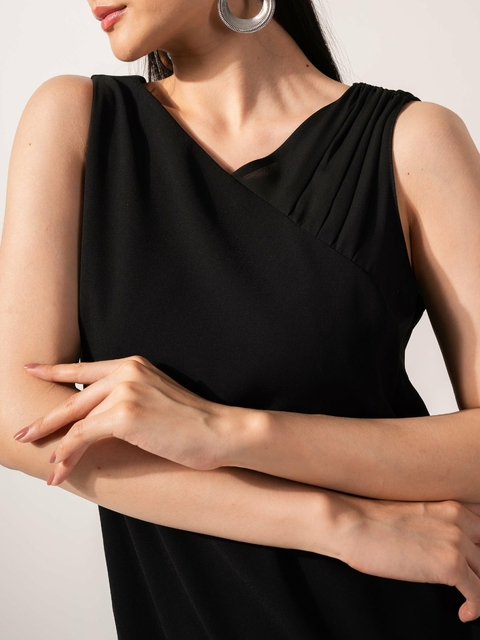 Vestido Crepe Must com detalhe Ombro - comprar online