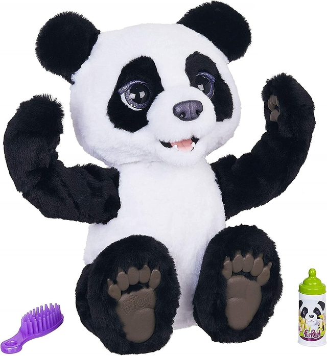 Brinquedo de pelúcia animal de pelúcia urso panda, boneca de