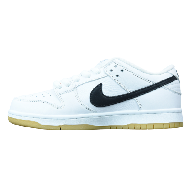 Nike sb orange sales label dunk low white