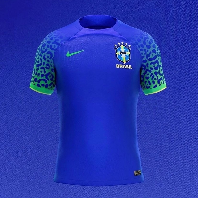 Camiseta do Brasil Azul e Branca de Treino Copa do Mundo Tamanho PP Cores  Branco