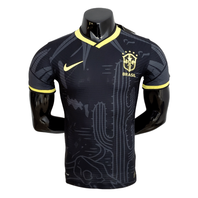 Camisa brasil - Uniforme bss Atleta- Preto em Promoção na Americanas