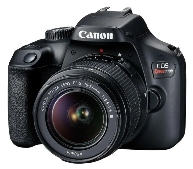 Camara Reflex Canon Rebel T100 + Lente kit 18-55mm