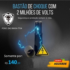 Bastão de Choq ( lanterna elétrica portátil, modelo CP603) 2 milhões de Volts