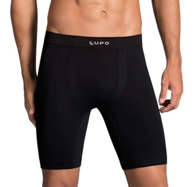 Cueca Boxer Long Leg Micromodal Lupo S Costura