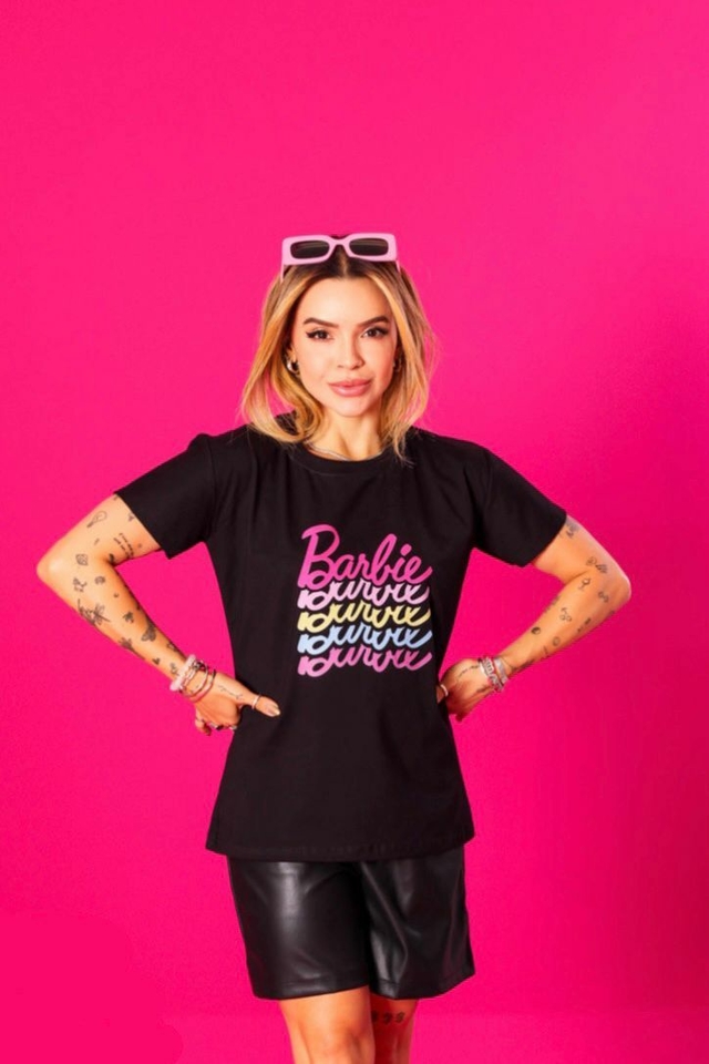 Camiseta T Shirt Barbie Core Feminina Adulto Algodão 2023