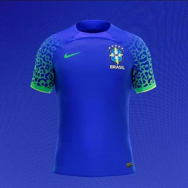 Camisa Brasil Azul Dry Copa Collection Rinno Clássicos Futebol - Masculino