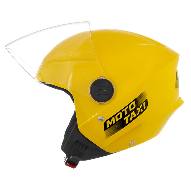 Capacete Aberto Liberty Three New Mototaxi Amarelo Pro Tork