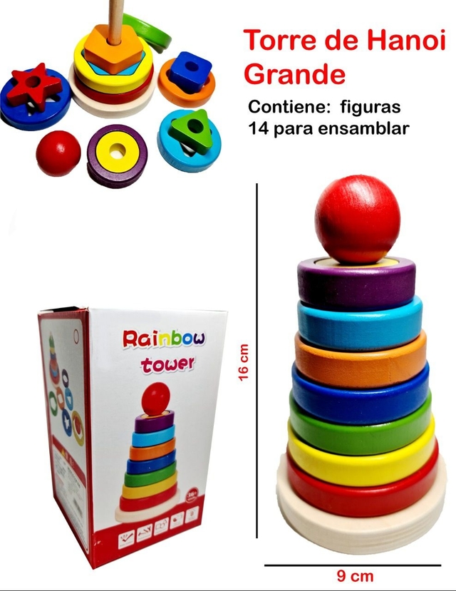 Torre de ensamble figuras Comprar en Didacticomer