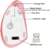 Imagen de Mouse vertical, recargable ergonómico color rosa inalámbrico de 2,4 GHz y Bluetooth con 4 DPI ajustables 800/1200/1600/2400, 6 botones, compatible con PC y Mac