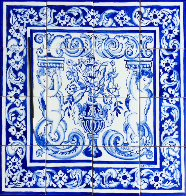 Painel Em Azulejos Portugues