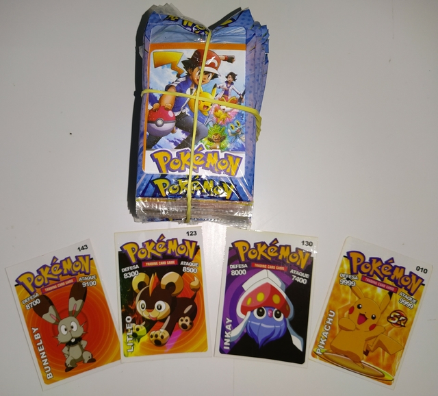 CARDS CARTINHAS POKEMON COM 50 PACOTES - FIG13