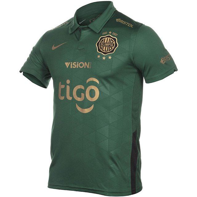 Camisa Clube Olimpia Third 23/24 sn° Torcedor Masculino - Verde