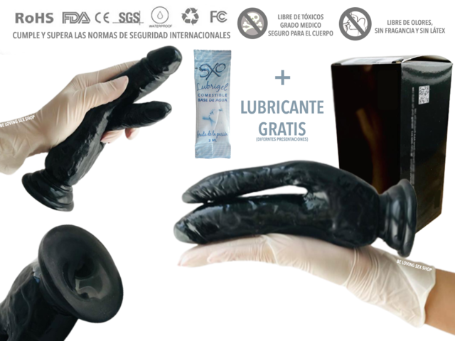 Dildo Doble Cabeza Penetracion Doble Tipo King Cock