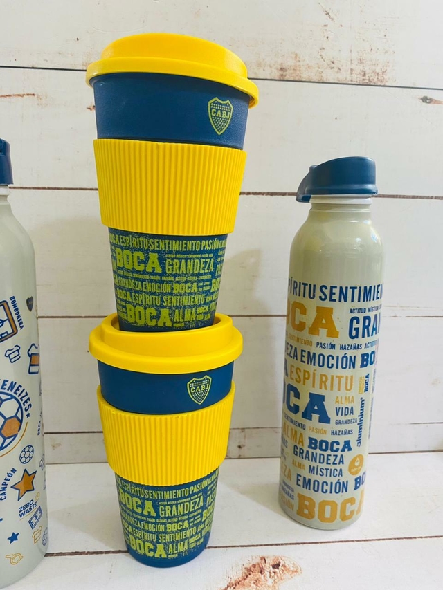 Boca Juniors – Vaso De Café Térmico (Thermal Coffee Tumbler) x2 unidades