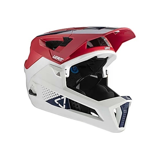 Helmet MTB Enduro 4.0 Chilli 360 Blanco-rojo mentonera desmontable