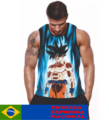 Camisa Camiseta Goku Super Saiyan Rose Blue Dragon Ball