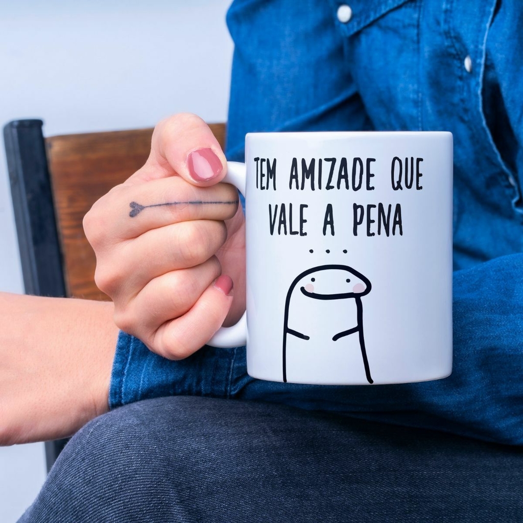 Caneca Personalizada Flork Tem Amizade Que Vale A Pena