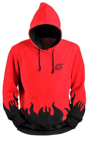 Moletom Unissex Naruto Anime Blusa de Frio Canguru em Promoção na