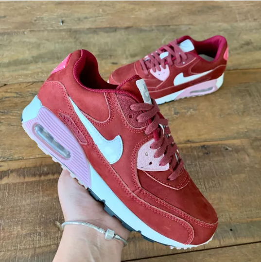 Air max 90 feminino 2024 vinho