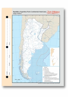 Mapa Escolar República Argentina Político (x40 unidades)