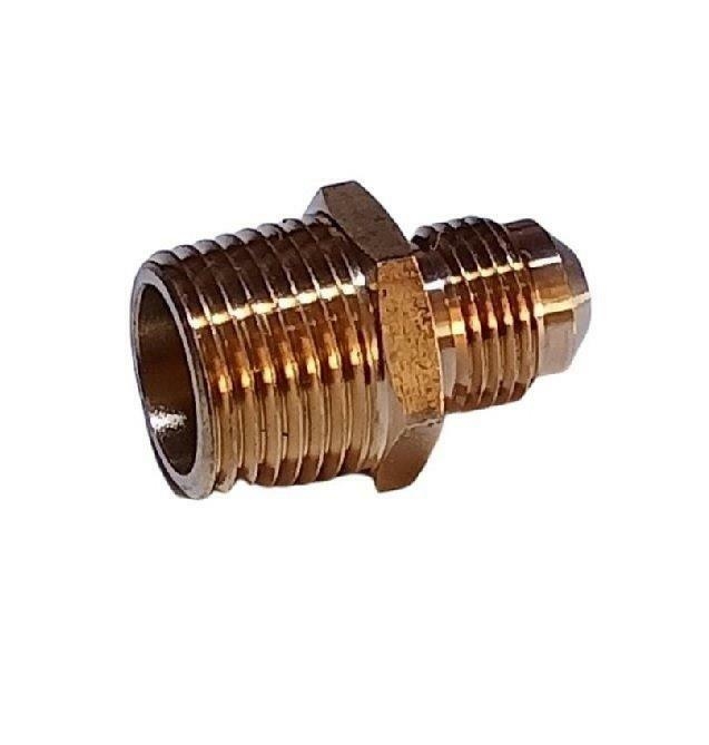 Niple Conector Terminal Npt X Conico Laton Bronce