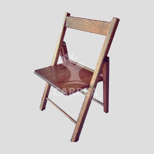 Silla Plegable De Madera Eucalipto