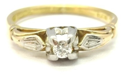 Anillo Cintillo Solitario Oro 18k Brillante A0125. Certif