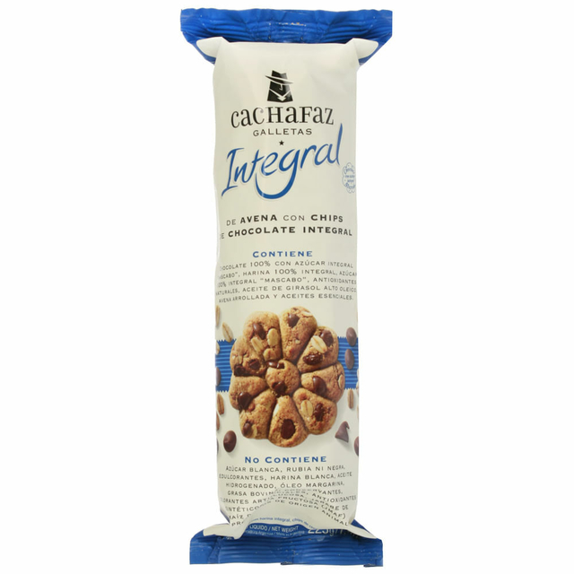 Galleta Cachafaz Integral Avena Y Chips Chocolate 225 Gr