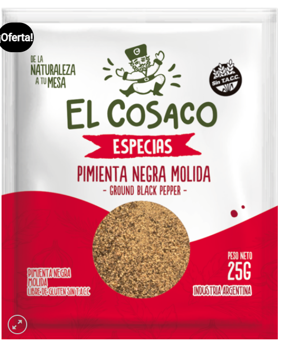 especia de pimienta molida