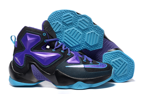 Lebron 13 black and hot sale purple